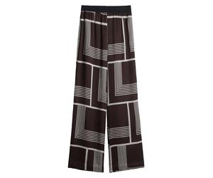 someday - Weite Hose - Cevil grid braun - Gr. - 36