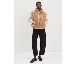 Someday Wende-Teddyweste "Vaari" in Camel - Größe 36 | Damenjacken