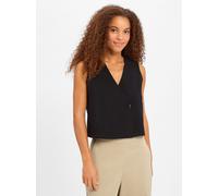 Someday Weste mit Leinen-Anteil Damen schwarz, 38