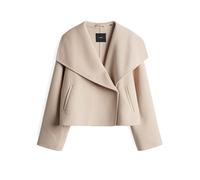 someday Damen Jacke | NARIA Regular Wolljacke mit breitem Schalkragen Soft Oat, 42