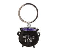 Something Different Wholesale Hexen-Zubehör: Halloween-Schlüsselanhänger mit Kessel-förmigem Schlüsselanhänger - magischer Schlüsselanhänger, perfektes Hexenbrau-Geschenk, Schwarz , 36