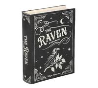 Something Different Wholesale The Raven Aufbewahrungsbox in Buchform, gotische dekorative Aufbewahrungsbox, inspiriert von Edgar Allan Poe, mit verstecktem Fach für Andenken, Schmuck und kleine