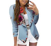 Sommer Blazer Damen Frauen Blazers Mantel Anzug Work Anzug 3/4-Ärmellen-Jacke formelle Jacke Set 2023 Büro Blazer Anzug Sportlich Jack Trenchcoat Longblazer Anzugjacke Freizeit Business Damenjacke