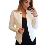 Sommer Blazer Damen Frauen Jacke Feste Langarmtasche Oberbekleidung Trench Coat 2023 Longblazer Büro Blazer Anzug Sportlich Trenchcoat Anzugjacke Freizeit Business Damenjacke