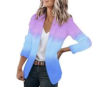 Sommer Blazer Damen Freizeitjacke für Damen, Langarm, vorne offen, Strickjacke, Arbeit, Büro, Jacke, Mantel, Regular Fit, Jacke, Business, Sportmantel 2023 Longblazer