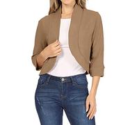 Sommer Blazer Damen, lässig, einfarbig, Ärmel, Strickjacke, kurzer, Kleiner Mantel 2023 Büro Blazer Anzug Sportlich Jack Trenchcoat Damenblazer Anzugjacke Freizeit Business Damenjacke
