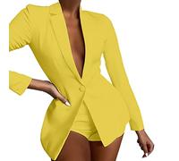 Sommer Blazer Damen Lässige, leichte, dünne Damenjacke, schmaler Mantel, langärmliger, Büro, Business, Mäntel 2023 Longblazer Anzugjacke Freizeit Business Damenjacke