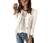 Sommer Blazer Damen Lässiger Büro- mit Taschen für Damen, drapierte Strickjacke mit offener Vorderseite, Arbeitsanzug 2023 Anzugjacke Freizeit Business Damenjacke Damenblazer