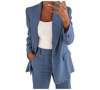 Sommer Blazer Damen Plus Size Elegant Sportlich Sommer Taillierte Jacke Anzugjacke Business Oversize Elegant Frühling Dünn Übergangsjacke Jacke Kurzblazer 2023 Damenblazer