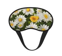Sommer Blumen Gänseblümchen Blume Schlafmaske für Seitenschläfer, Lichtblockierende Nachtmasken für Schlaf Augenmaske für Frauen Männer Augenbedeckung Weiche Bequeme Lidschatten für Reisen, Nickerchen