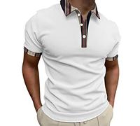 Sommer Casual männer Kurzarm Hemd Einfarbig DREI Taste männer Schulter Hemd T Shirt Mit V Ausschnitt
