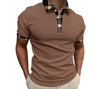 Sommer Casual männer Kurzarm Hemd Einfarbig DREI Taste männer Schulter Hemd T Shirt Mit V Ausschnitt