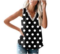 Sommer Casual Weste T-Shirts für Frauen Ärmellose Spitze Spleißen Mädchen T-Shirt Camouflage Bedruckte Tanktops V-Ausschnitt Bluse