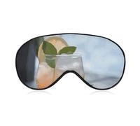 Sommer Cocktail Schlafmaske Weiche Bequeme Augenmaske mit verstellbarem Gürtel Augenabdeckung Lidschatten für Männer Frauen Arbeit Reisen