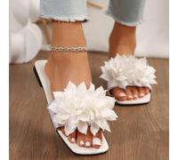 Sommer einzigartige floral verzierte flache Sandalen, modisch und beliebt, rutschfeste Damensandalen, Strand Lässig Party Zehentrenner, erhältlich in