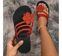 Sommer Flach Slippers Damen Bequem Leicht Sandalen Outdoor Hausschuhe Offener Zeh Casual Elegante Hausschuhe Atmungsaktive Schuhe Beiläufige Zehentrenner Flip Flops Römersandalen