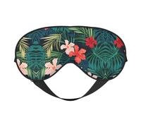 Sommer-Hawaii-Augenmaske, Verdunkelungs-Augenmaske, Unisex, Schlaf-Augenabdeckungen mit verstellbaren Trägern, Reise-Augenmaske