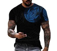 Sommer Hemden für Herren Funky Hawaiihemd Herren Kurzarm Fronttasche Hawaii-Print Ananas Palmen Blumen Tshirt Herren Schwarz Basic Shirt Herren Slim Fit