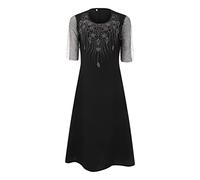 Sommer Kleid Damen Boho Sommerkleid Elegant,Strandkleid Damen Große Größen Partykleid V-Ausschnitt Shirtkleider Strandkleid Freizeit Flowy Partykleid mit Taschen Partykleid A-Linie Festliche
