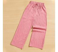 Sommer Lässig einfarbige strukturierte Culotte-Hose