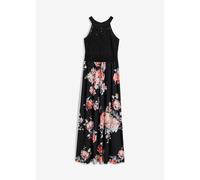 Sommer-Maxikleid mit Blumen-Print und Spitze 34