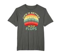 Sommer mit Flip-Flops, das Leben ist besser in Flip-Flops T-Shirt