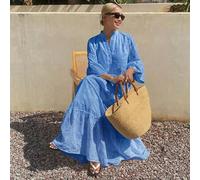 Sommer Neue Lässige Urlaubsstil Damen Midi-Kleid Sommerkleider für Frauen