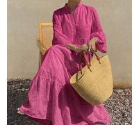 Sommer Neue Lässige Urlaubsstil Damen Midi-Kleid Sommerkleider für Frauen
