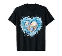 Sommer Ozean Schnecke Muschel Kawaii Seestern Strand Muschel Hören T-Shirt