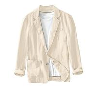 Sommer Sakko Herren Leinen Leicht Sportlich Sportsakko Blazer Herren Sommer Sakkos Business Anzug Jacken Sport Mantel Stilvolle Alltagsanzüge Sakko Locker LäSsig