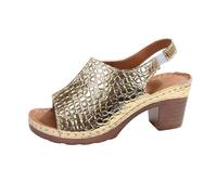 Sommer Sandalen Damen, Elegant Faux Leder Slingpumps Damen Ballerina Mit Absatz Sommer Slingback Riemchenpumps Damenschuhe Riemchen Bequem Sandaletten Ballerinas