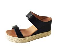 Sommer Sandaletten Damen Keilabsatz Sandalen Damen Sommer Elegante Bohemian Pantoletten Sandals Keilsandale Böhmen Strandsandalen Orthopädische Sandalen Sommerschuhe Riemen Flip Flops Pantoletten