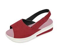 Sommer Sandaletten Damen Keilabsatz Sportsandale Bequem Freizeitsandale Weichen Sohlen Sommerschuhe Damen große Keilabsatz Damen Mit Absatz High Heel Outdoor