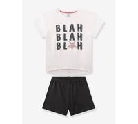 Sanetta Mädchen-Schlafanzug kurz beige | Hochwertiger und bequemer Schlafanzug aus 100% Baumwolle.