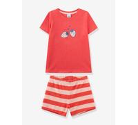 Sommer-Schlafanzug Erdbeere Mädchen Sanetta aus Frottee koralle Gr. 98
