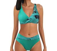 Sommer Sexy Badebekleidung für Frauen Niedrige Taille Beachwear Tie Dye Printed Split Badeanzüge Zweiteilige Tankini Sets