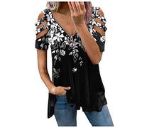 Sommer Shirt Damen Oberteile Damen Party Weißes Hemd Damen Sweatshirt Jacke Damen Mit Kapuze Blusentops Damen Rückenfreies Top Tunika Damen Elegant Hemdjacke Damen (2-White, 3XL)