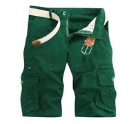 Sommer Shorts Herren Stretch Cargohose Sport Relaxed Fit Shorts GroßE GrößEn Wanderhose Cargo Bermuda Hosen Sommer LäSsig Kurze Hose Outdoor Camping Funktionshose Mit Taschen Lockere Sommerhose