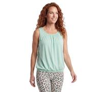 Sommer Top luftig für Damen weites Trägertop mit Gummibund ärmelloses Shirt
