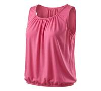 Sommer Top luftig für Damen weites Trägertop mit Gummibund ärmelloses Shirt