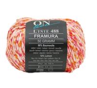 Sommer Wolle Baumwolle Leinen, Online Linie 488 Framura, bunte Sommerwolle zum Stricken oder Häkeln (2)
