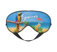 Sommeraugenmaske mit Papageien-Ananas-Motiv, weiche Verdunkelungs-Augenmaske, Reise-Augenmaske, Seitenschläfer-Augenabdeckung, Schlaf-Augenmaske für Männer und Frauen