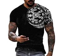 Sommerhemd Herren Leinen Herren Strand Hemd Kurzärmelig Freizeit Button Down Kurzarm Hawaii Hemd für Herren Hippie Bluse Herren Ugly Shirt