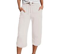 Sommerhose Damen Leicht 7/8 Hose Damen Sommer Bermudas Wickelhose Jorts Mode Shorts Musselin Sommerhosen Leicht Kurze Große Größen Sweat Leinenhose Kurz Short Culotte Damenshorts Für Frauen 3/4 Kleid