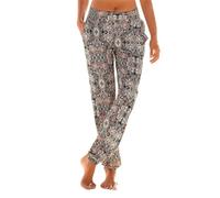 Sommerhose Damen Leicht und Luftig Sommer Musselin Hose Locker Boho Strandhose Stoffhose Casual Pants Stoffhose Weites Bein Freizeithose Bequeme High Waist Hose Schlupfhosen Hippie Lange Haremshose