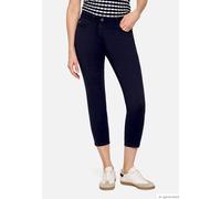 Regular-fit-Jeans BETTY BARCLAY "Damen mit aufgesetzten Taschen", Damen, Gr. 40, Normalgrößen, dunkelblau, Obermaterial: 74% Baumwolle, 11% Polyester, 11% Elastomultiester, 4% Elasthan, Basic, relaxed