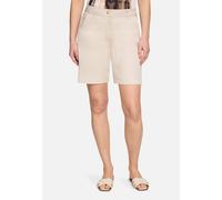 Stoffhose BETTY BARCLAY "Damen mit Eingrifftaschen", Damen, Gr. 40, Normalgrößen, grau beige, Obermaterial: 97% Baumwolle, 3% Elasthan, Basic, straight fit kurz, Hosen Stoffhose (48681919-40) grau bei