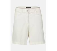 Stoffhose BETTY BARCLAY "Betty Barclay Sommerhose mit Eingrifftaschen", Damen, Gr. 36, Normalgrößen, weiß (rohweiß), Obermaterial: 97% Baumwolle, 3% Elasthan., Basic, relaxed fit kurz, Hosen, Taschen 