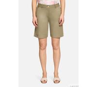 Stoffhose BETTY BARCLAY "Damen mit Eingrifftaschen", Damen, Gr. 42, Normalgrößen, soft olive, Obermaterial: 97% Baumwolle, 3% Elasthan, Basic, straight fit kurz, Hosen Stoffhose (18963665-42) soft oli