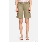Stoffhose BETTY BARCLAY "Damen mit Eingrifftaschen", Damen, Gr. 48, Normalgrößen, soft olive, Obermaterial: 97% Baumwolle, 3% Elasthan, Basic, straight fit kurz, Hosen Stoffhose (18963665-48) soft oli